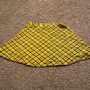 Art Class Yellow Plaid Skirt Kids 10/12